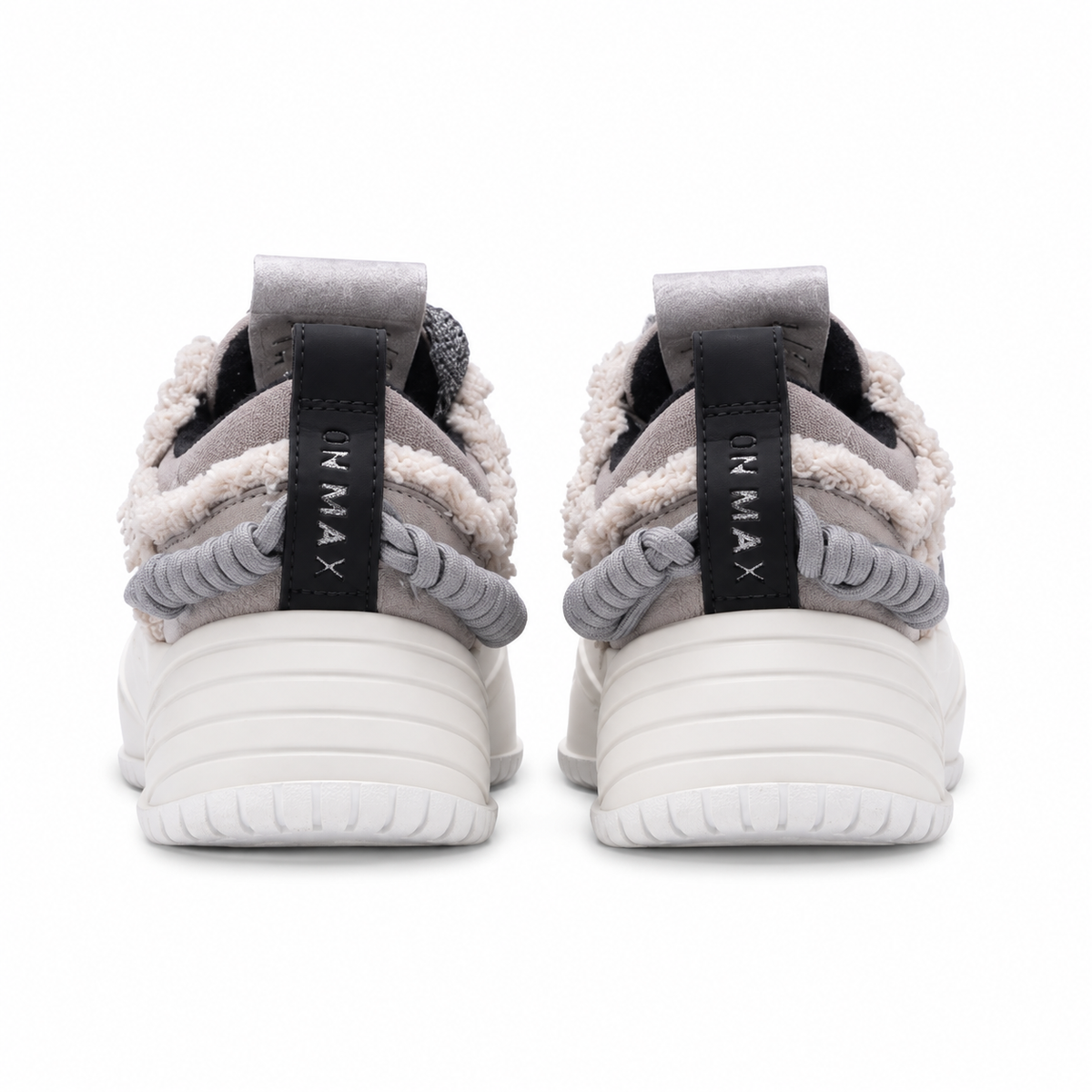 ONMAX Paper Plane Canvas Platform Sneakers - Moon Rock Grey - View 3