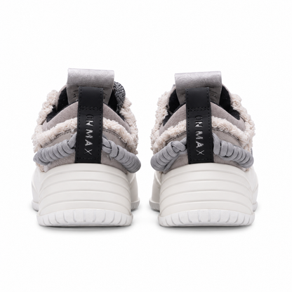 ONMAX Paper Plane Canvas Platform Sneakers - Moon Rock Grey - View 3