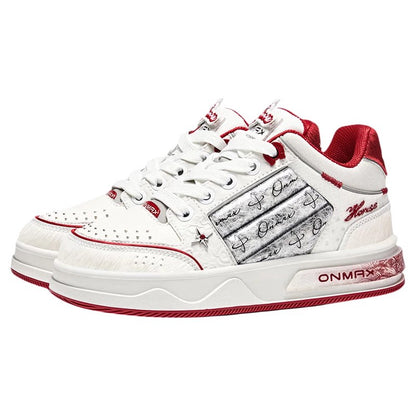 ONMAX Sailboat Koi Platform Sneakers - Horse Year Red - View 1