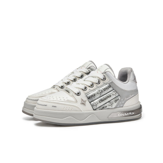 ONMAX Sailboat Platform Sneakers - Silver Grey - View 1