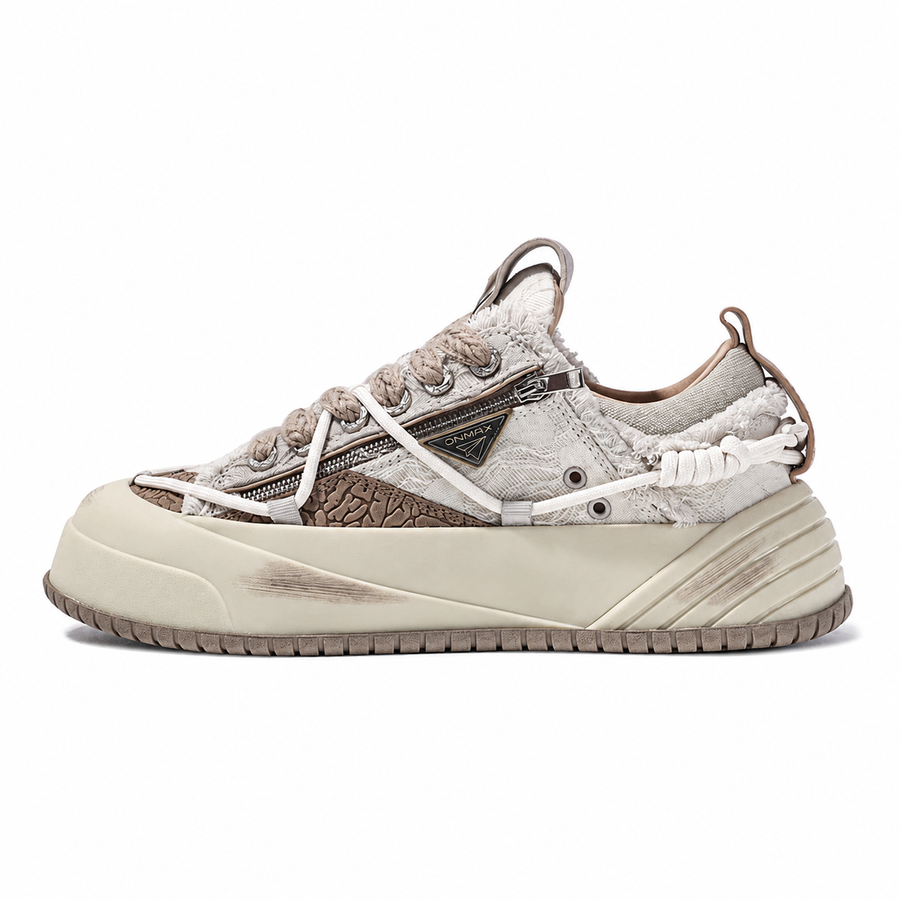 ONMAX Paper Plane Canvas Platform Sneakers - Dune