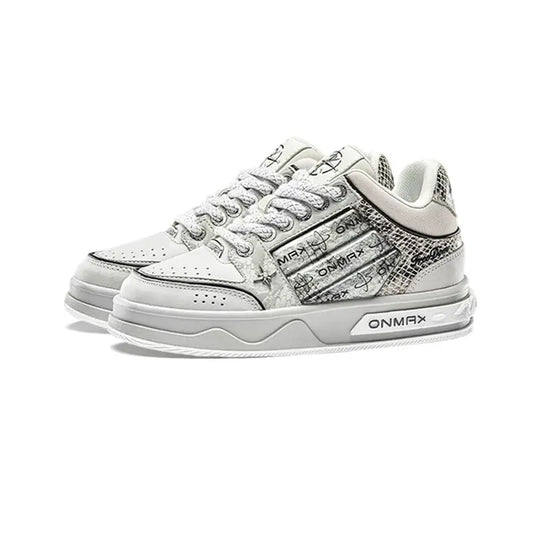 ONMAX Sailboat Silver Snake Platform Sneakers - Silver Snake - View 1