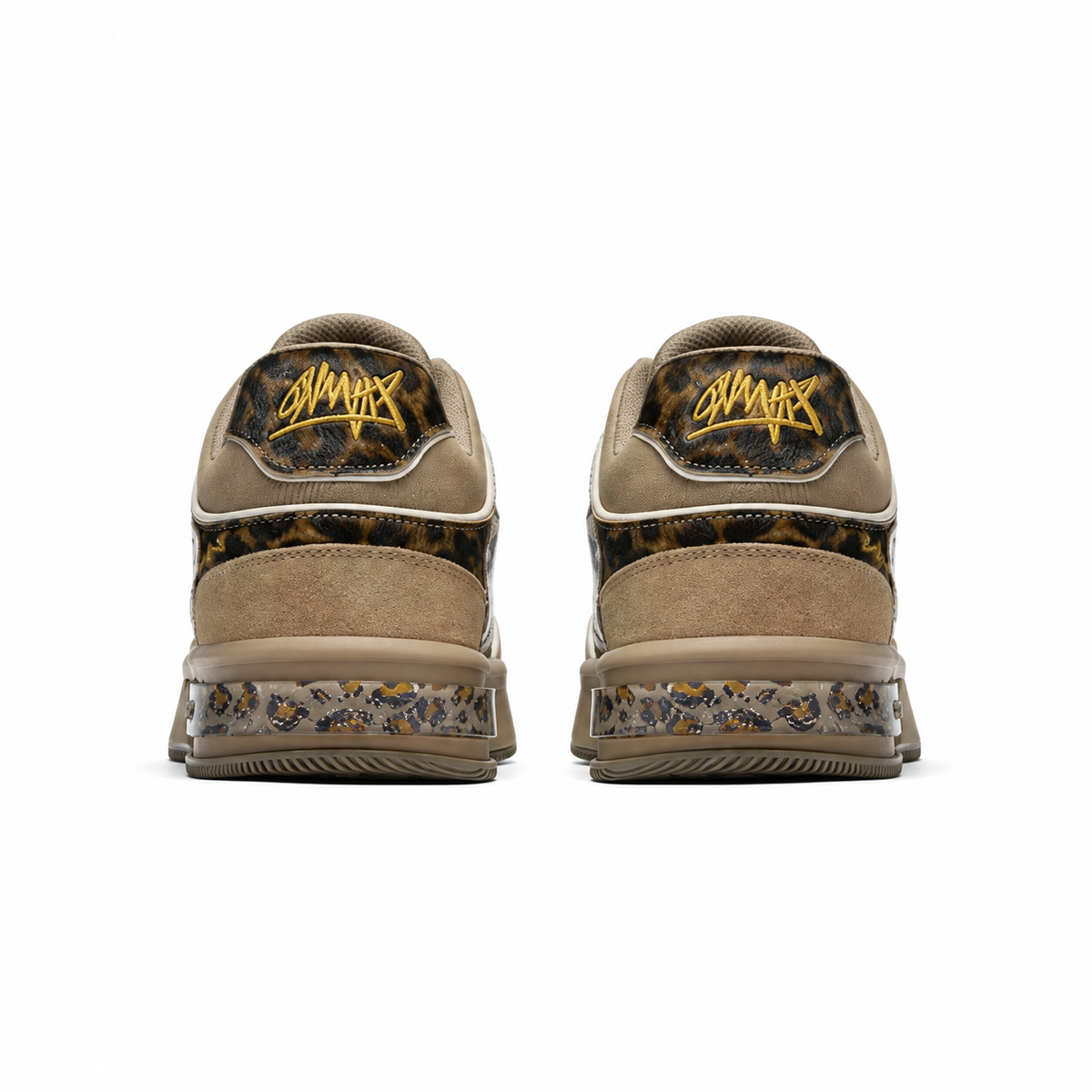 ONMAX Sailboat Leopard Panel Platform Sneakers - Leopard - View 2