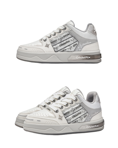 ONMAX Sailboat Platform Sneakers - Silver Grey - View 2