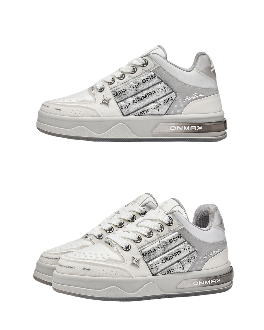 ONMAX Sailboat Platform Sneakers - Silver Grey
