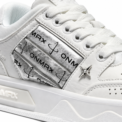 ONMAX Sailboat Platform Sneakers - White Red - View 3