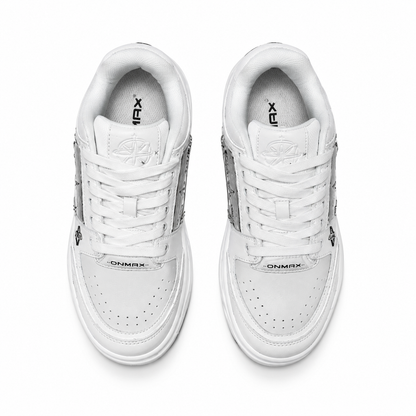 ONMAX Sailboat Platform Sneakers - White Red - View 2
